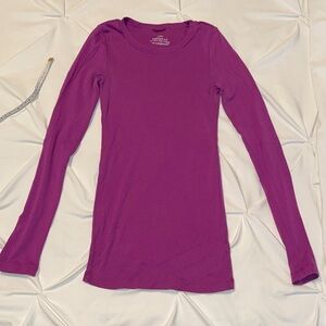J. Crew Vibrant Purple Cotton Long Sleeve